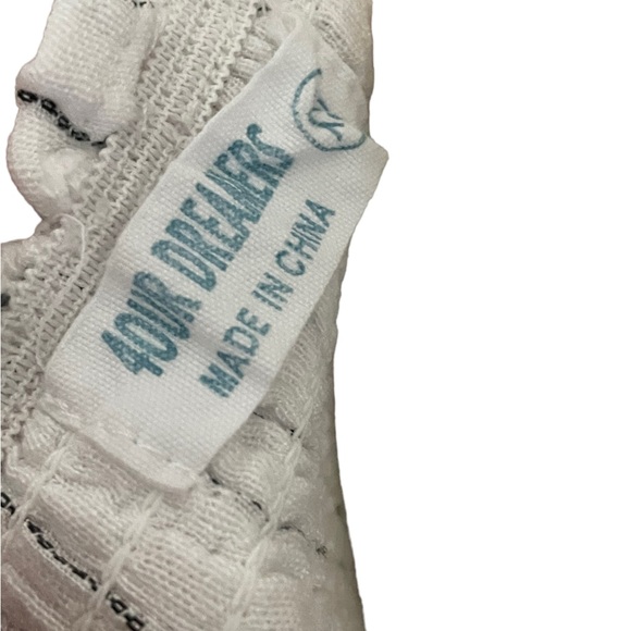 4OUR DREAMERS~ Strapless Smock Top Tiered Ruffle Striped Dress SZ XS - Picture 5 of 6